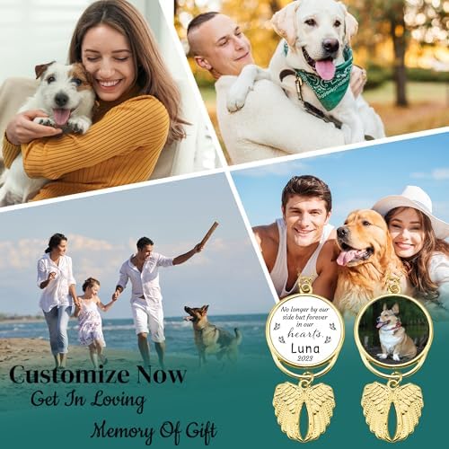 Custom Pet Photo Memorial Car Charm Pendant