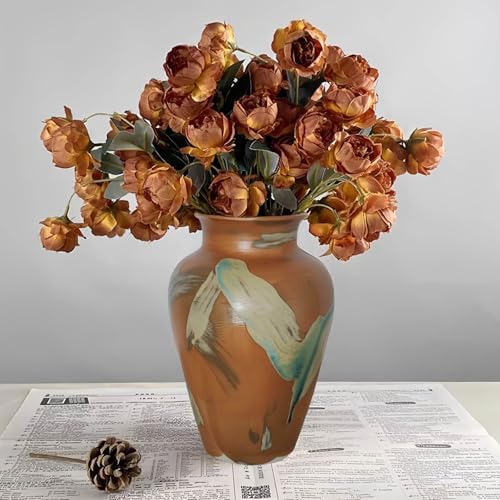 MoCuishle Terracotta Vase - 88 Green Glazed Vintage Decor