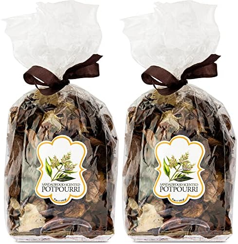 DecorRack 12oz Sandalwood Potpourri 2 Bags Long Lasting