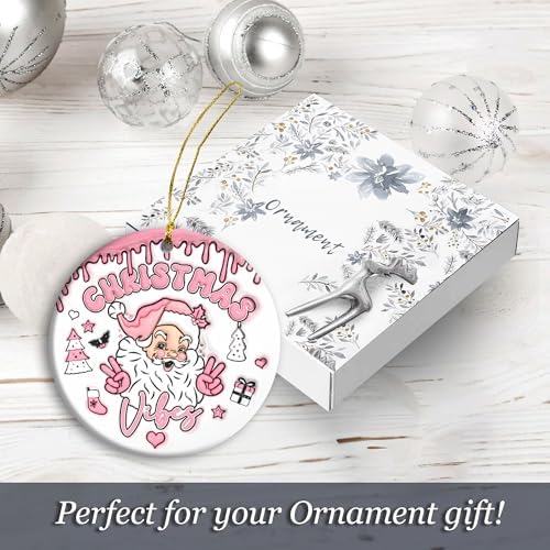 3D Cute Santa Christmas Ornament 2024