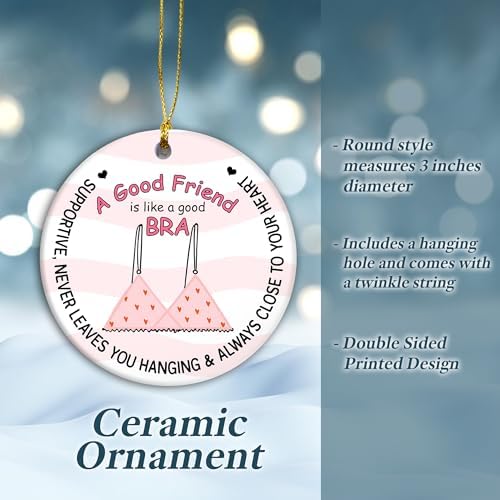 Friendship Ornament A Friend Like A Good Bra