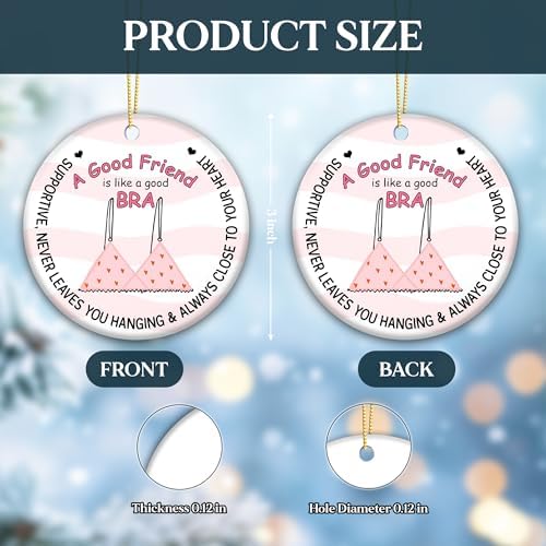 Friendship Ornament A Friend Like A Good Bra
