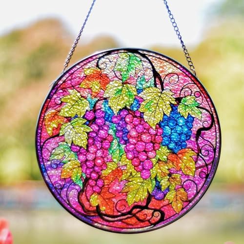 Stained Glass Window Hanging Suncatcher - Fruit Design 8 x 20cm