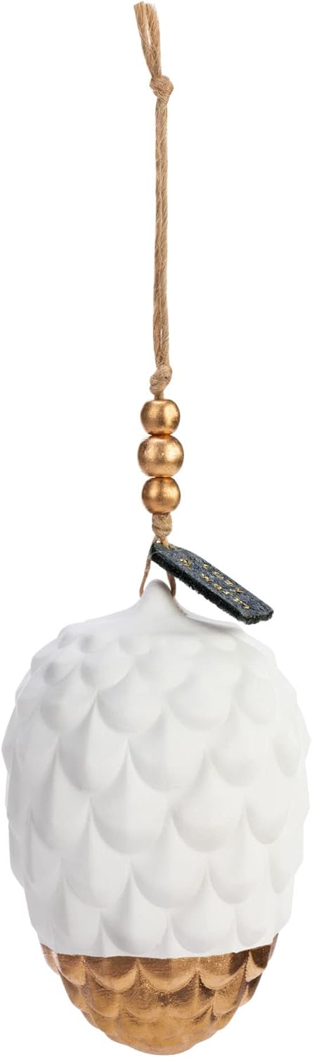 DEMDACO Pinecone White 3 Inch Fragrance Diffuser Ornament Set of 2