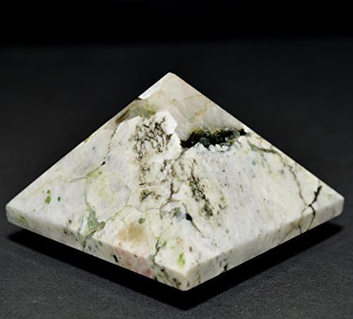 HQRP HC Set Rainbow Moonstone Pyramid Clear Quartz Cabochon