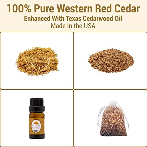 20 XL Cedar Sachet Bags Natural Deodorizer