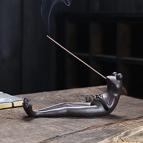 Frog Incense Holder - 45 Sandalwood Sticks Aromatherapy Yoga Meditation Decor