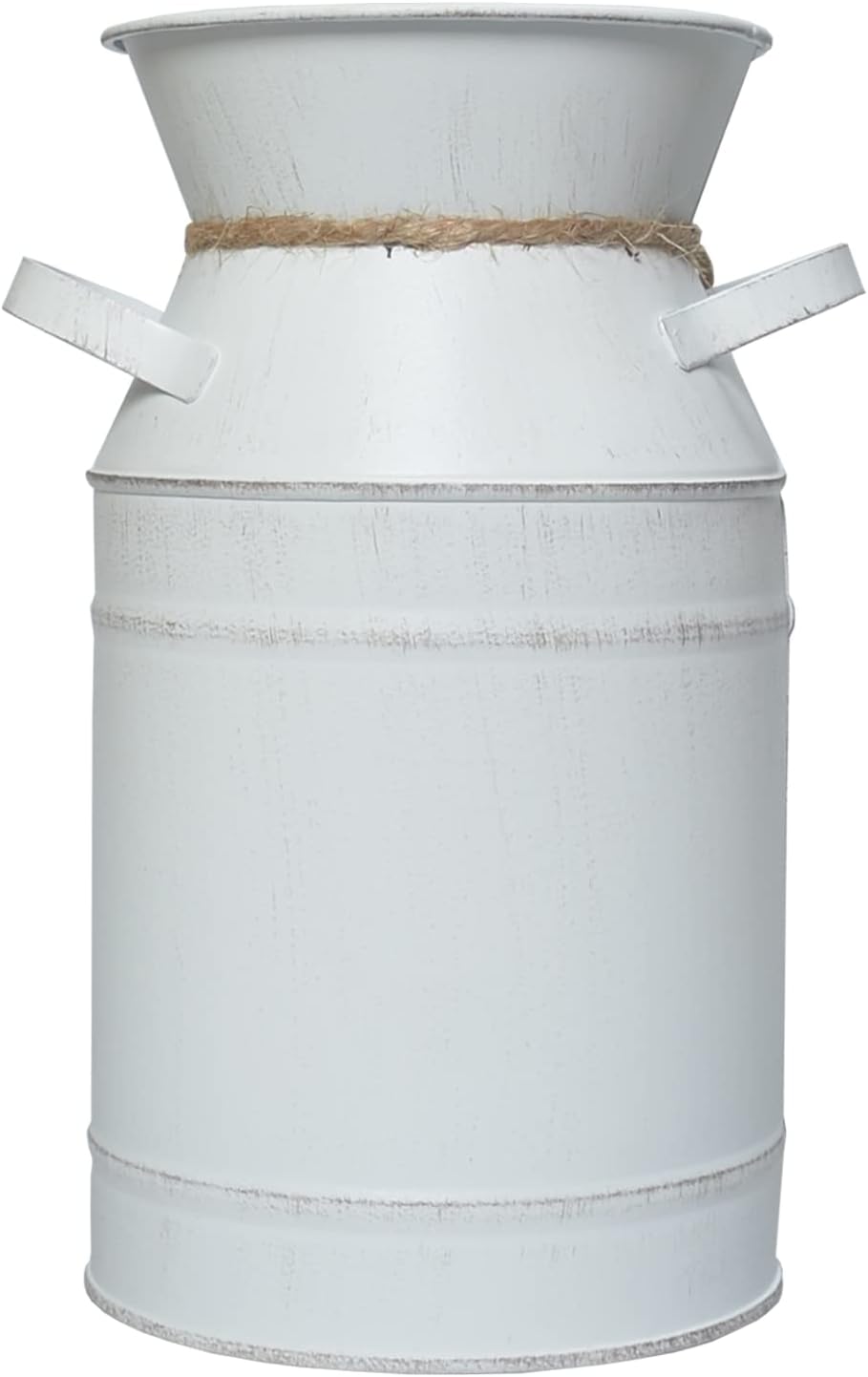 Rustic Shabby Chic Metal Vase for Farmhouse Decor