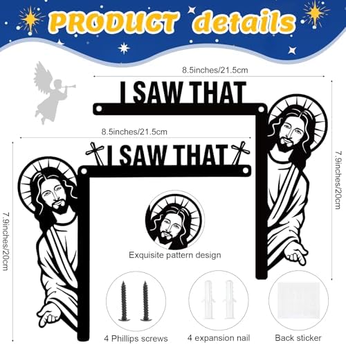 Blulu Creative Door Corner Decor Religious Bless This Home Metal Sign