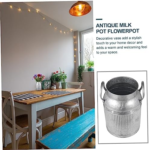 Healifty Milk Jug Flower Pot with Handle