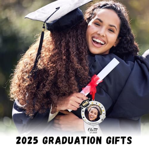 2025 Graduation Ornament Metal Cap Photo Pendant