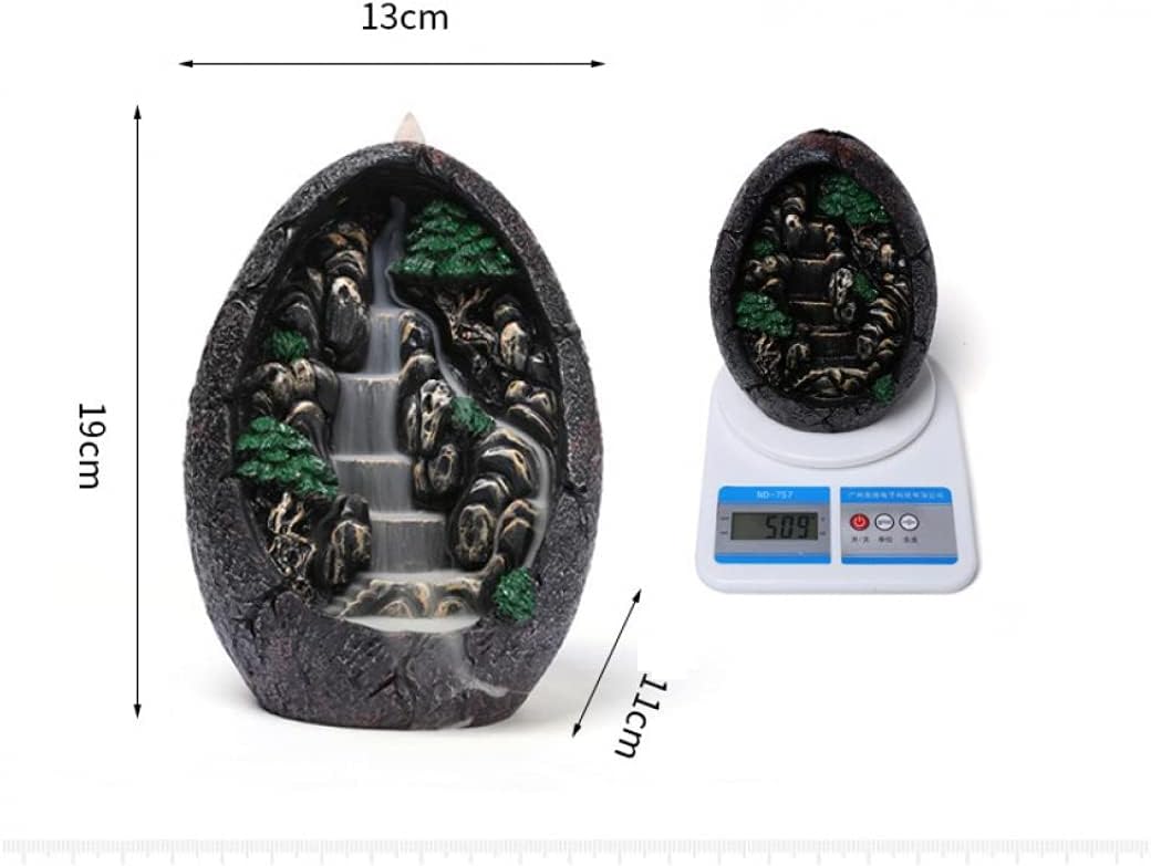 Jessie Backflow Incense Holder Set - 120 Cones 30 Sticks