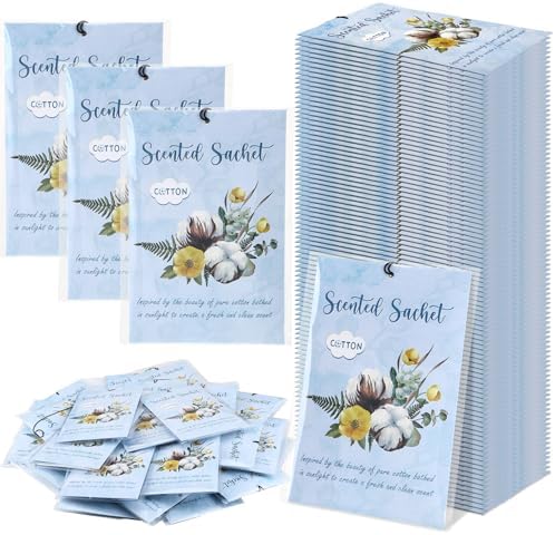 24 Pack Cotton Scented Sachets for Home and Car