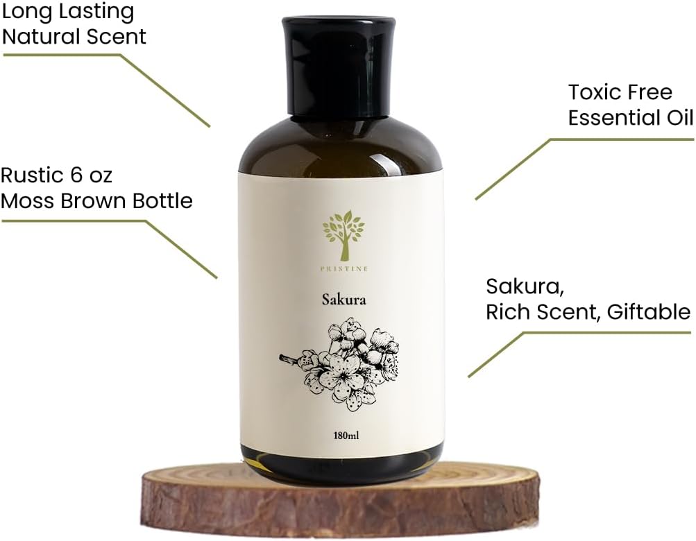 Pristine Sakura Diffuser Refill with Free Reed Sticks