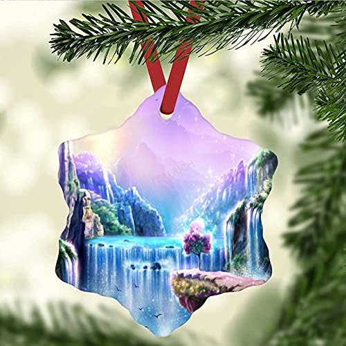 Christmas Snowflake Ceramic Ornament 3 Inch
