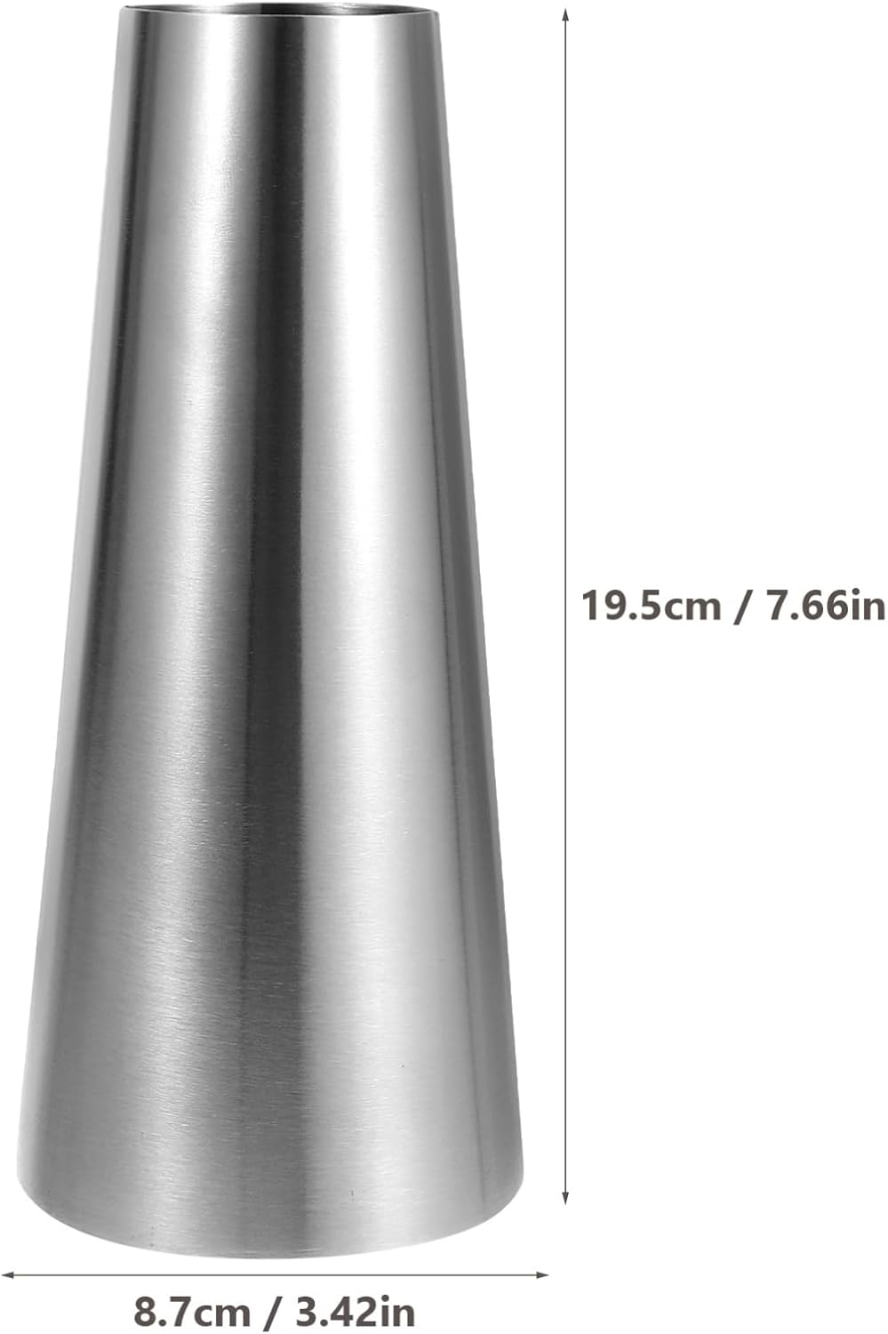 Stobaza Modern Minimalist Stainless Steel Flower Vase for Home Office Desk Decoration