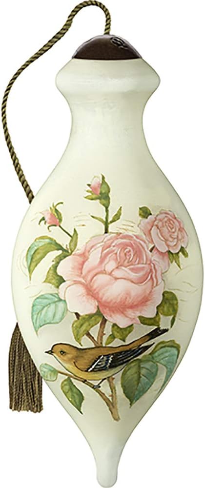 Precious Moments Rose Bird and Butterfly Ornament