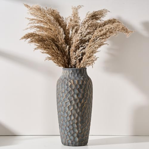 125 Inch Ceramic Rustic Antique Vase with Bronze Finish