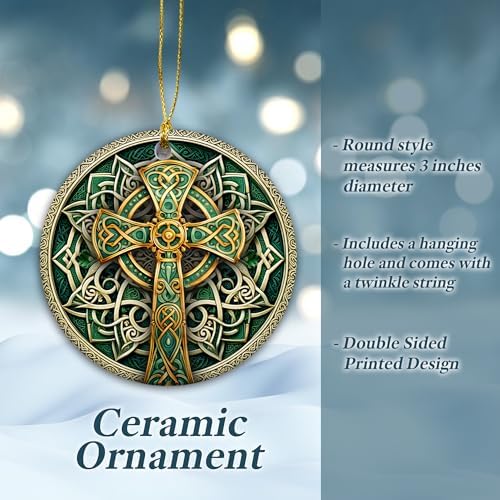 SunSky Gallery Irish Trinity Celtic Cross Ornament