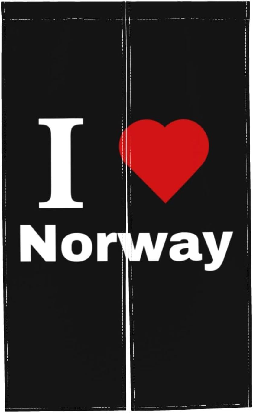 I Love Norway Blackout Curtains for Doorways