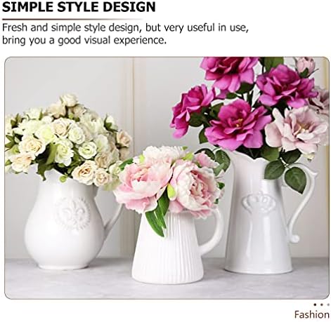 KESYOO Ceramic Vase With Simple Design For Home Office Kitchen Decor