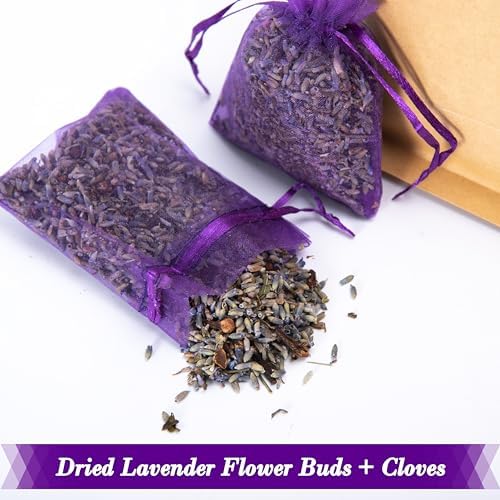 Pack of 24 Lavender and Clove Sachets for Home Use