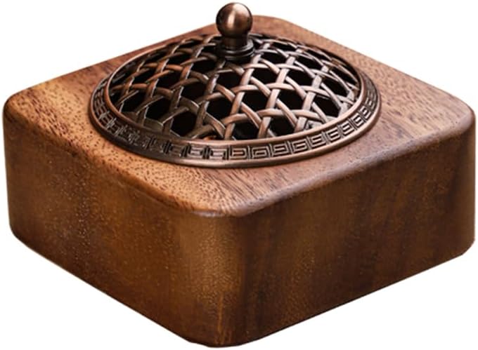 MIGAKU HOME Square Incense Burner Holder 4 Inch