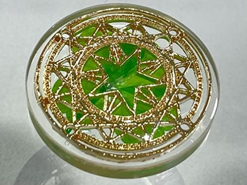 Real Four Leaf Clover Good Luck Pocket Token with Metal Ornament 1
