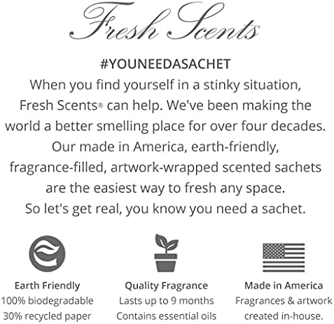 Willowbrook Fresh Scents Scented Sachet 3 Pack Bee Happy