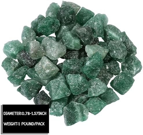 Nupuyai Green Strawberry Quartz Tumbling Stones Set