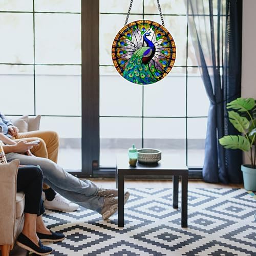 MATIHAY Peacock Acrylic Wall Decor Hanging