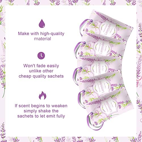 DERDUFT Lavender Sachets 14 Pack Fresh Fragrance