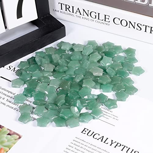 Rockcloud 10 Piece Star Shaped Crystal Pocket Stones
