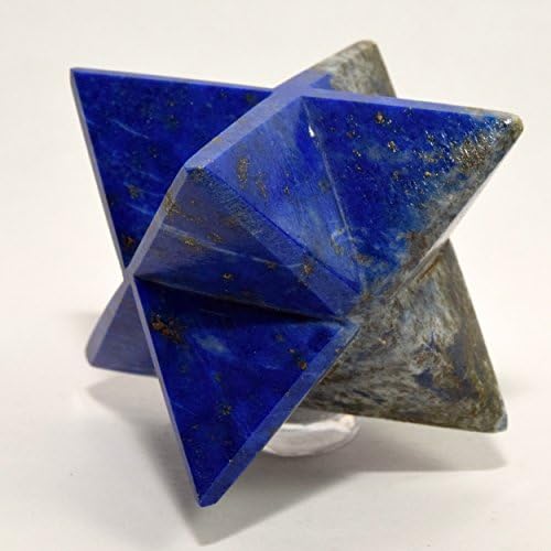 HQRP HC Set Lapis Lazuli Pyrite 8 Point Merkaba Star Natural Crystal
