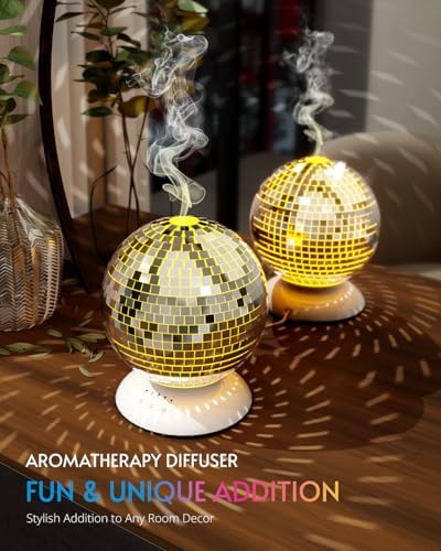 Mirror Essential Oil Diffuser with 14 Light Modes