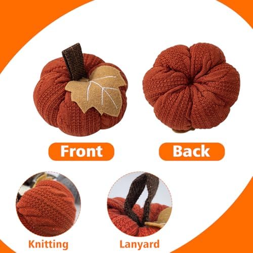 3 Pcs Fall Pumpkin Decorations for Holiday