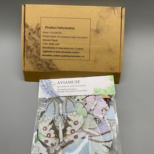 3D Plastic Decorative Ornaments Set of 12
