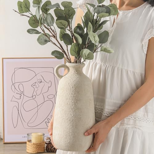 Ceramic Rustic Vase 128 Inch Home Decor Pottery