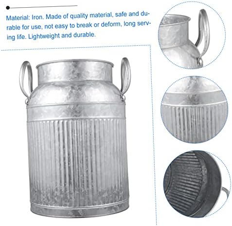 Healifty Milk Jug Flower Pot with Handle