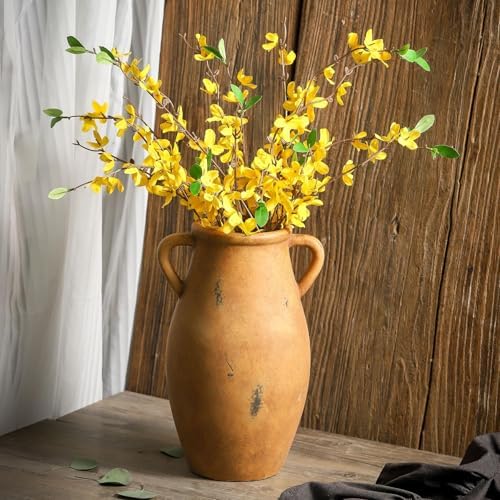 113 Inch Large Ceramic Flower Vase with Handles