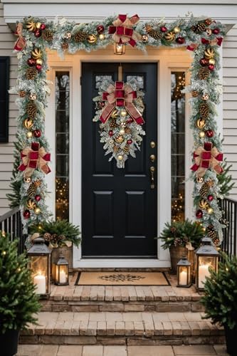 30 Inch Teardrop Swag Wreath Artificial Christmas Decor
