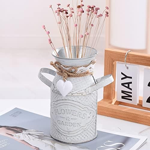 Iron Vase Milk Bottle Rustic Decor Vase for Home Wedding Use
