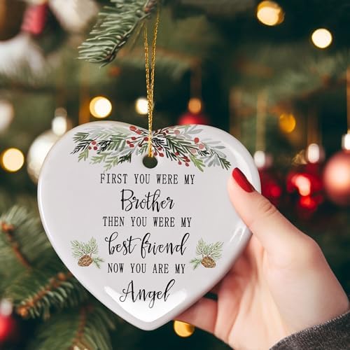 Memorial Ornament for Brother - Sympathy Keepsake
