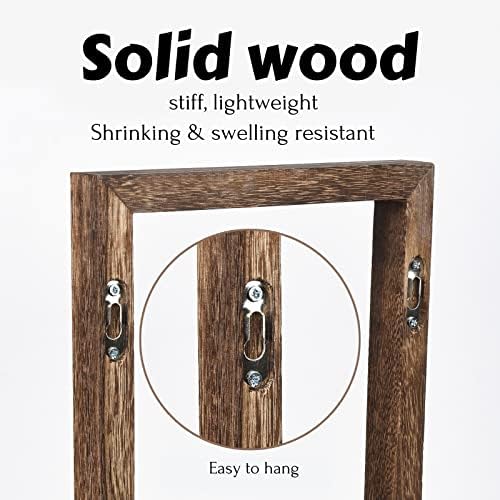 Rustic Square Floating Shelves Set of 4 for Wall