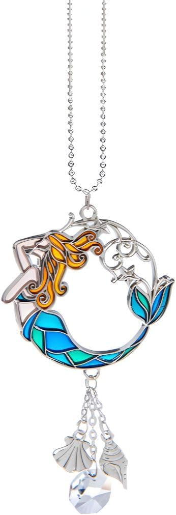 Ganz Colorful Mermaid Car Charm with Crystals