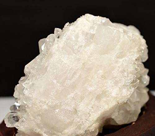 HQRP 45 Inch Unique Quartz Cluster on Wood Base