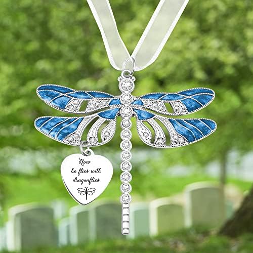 Personalized Dragonfly Memorial Ornament for Loss of Loved One