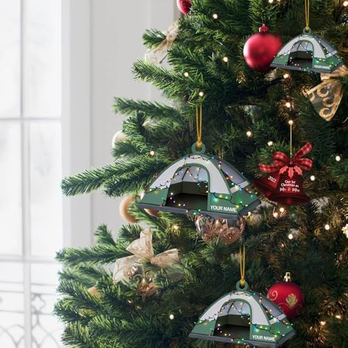 Personalized Camping Christmas Ornament for Tree and Holiday Decor