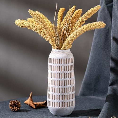 Rustic Ceramic Flower Vase 96 Inch Farmhouse Decor