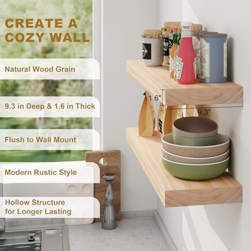 Fun Memories Floating Shelves 24 Wide Set of 2